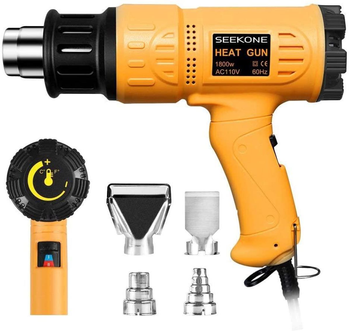 Heat Gun 1800W Heavy Duty Hot Air Gun Kit