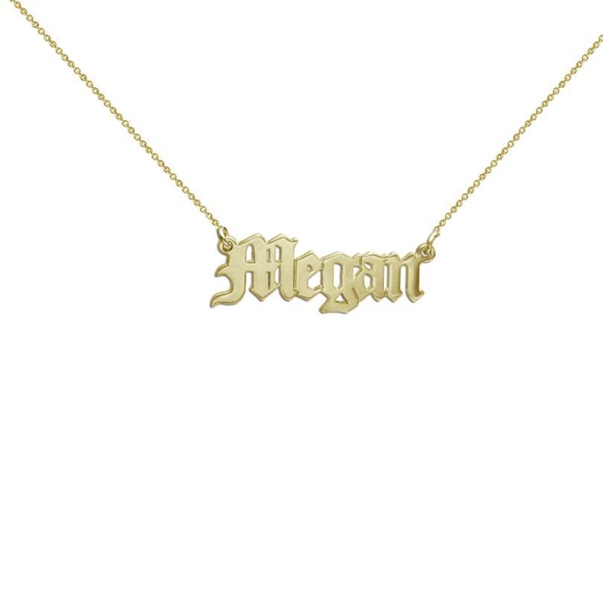 The Gothic Nameplate Necklace