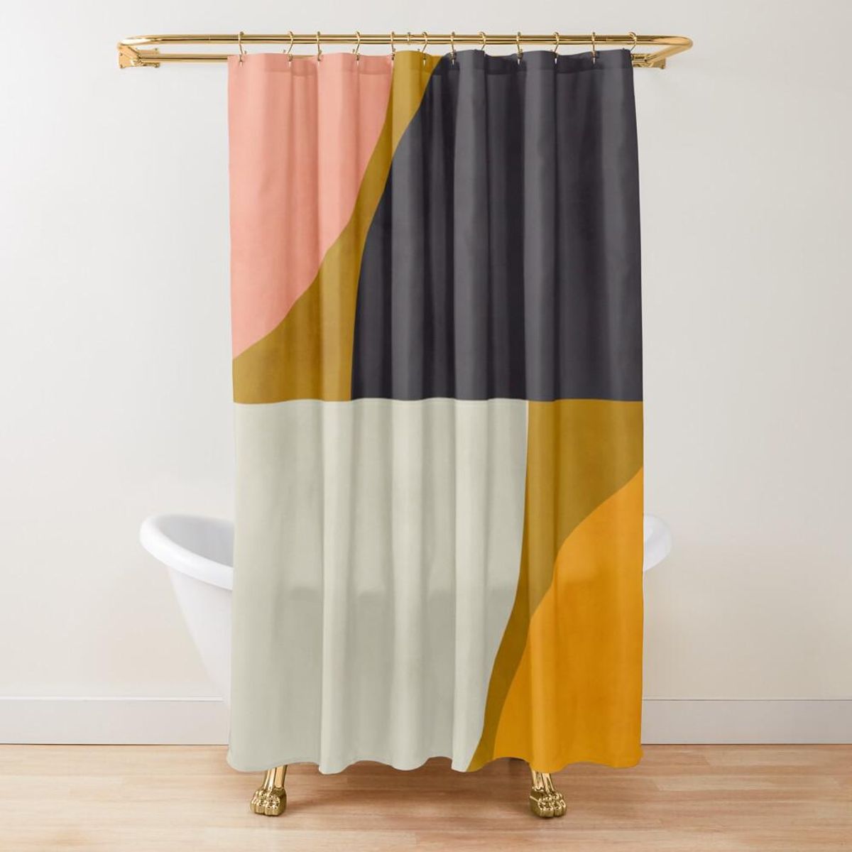 Mid Century 7 Shower Curtain
