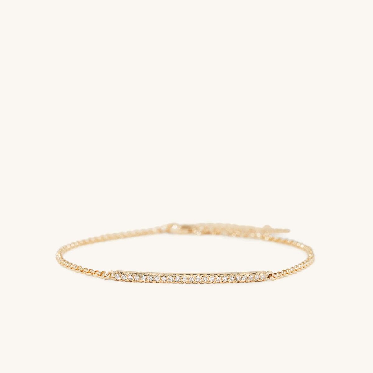 Pave Diamond Bar Bracelet