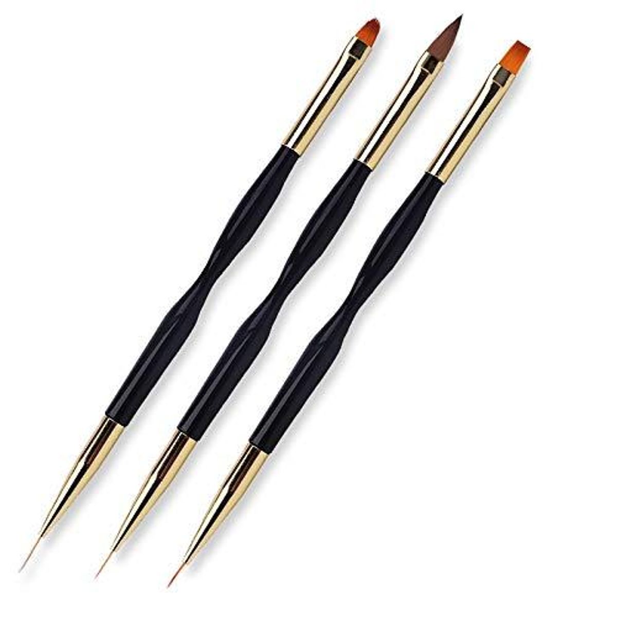 3-Piece Nail Art Brush Set