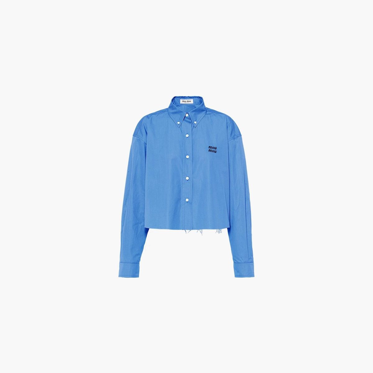 Cropped Poplin Shirt