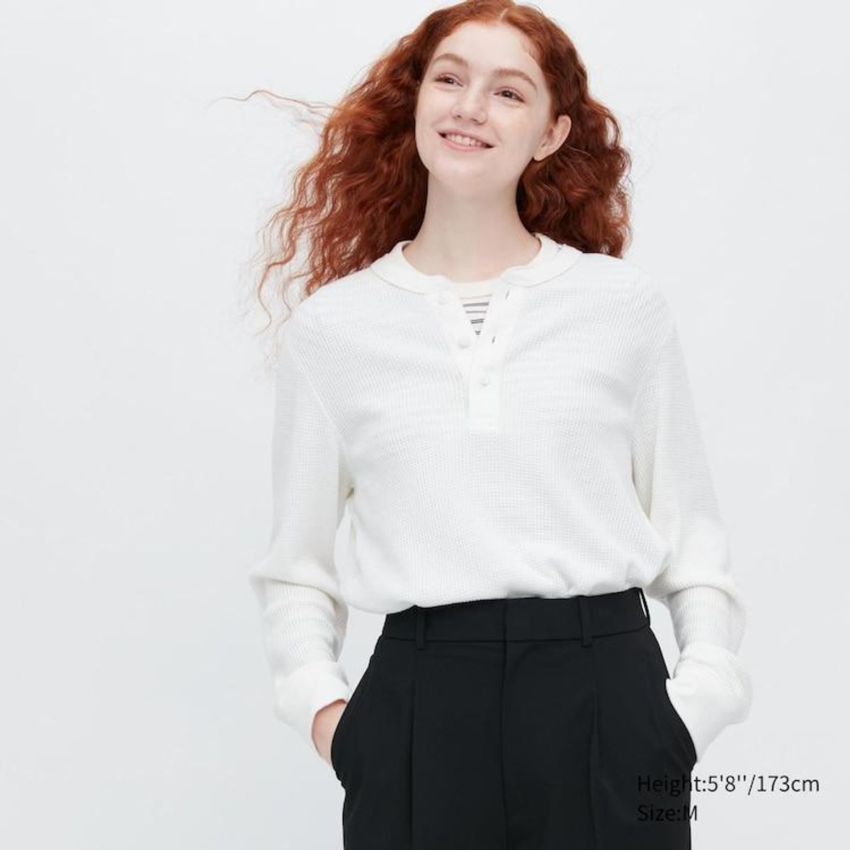 Waffle Long Sleeve Henley T-Shirt