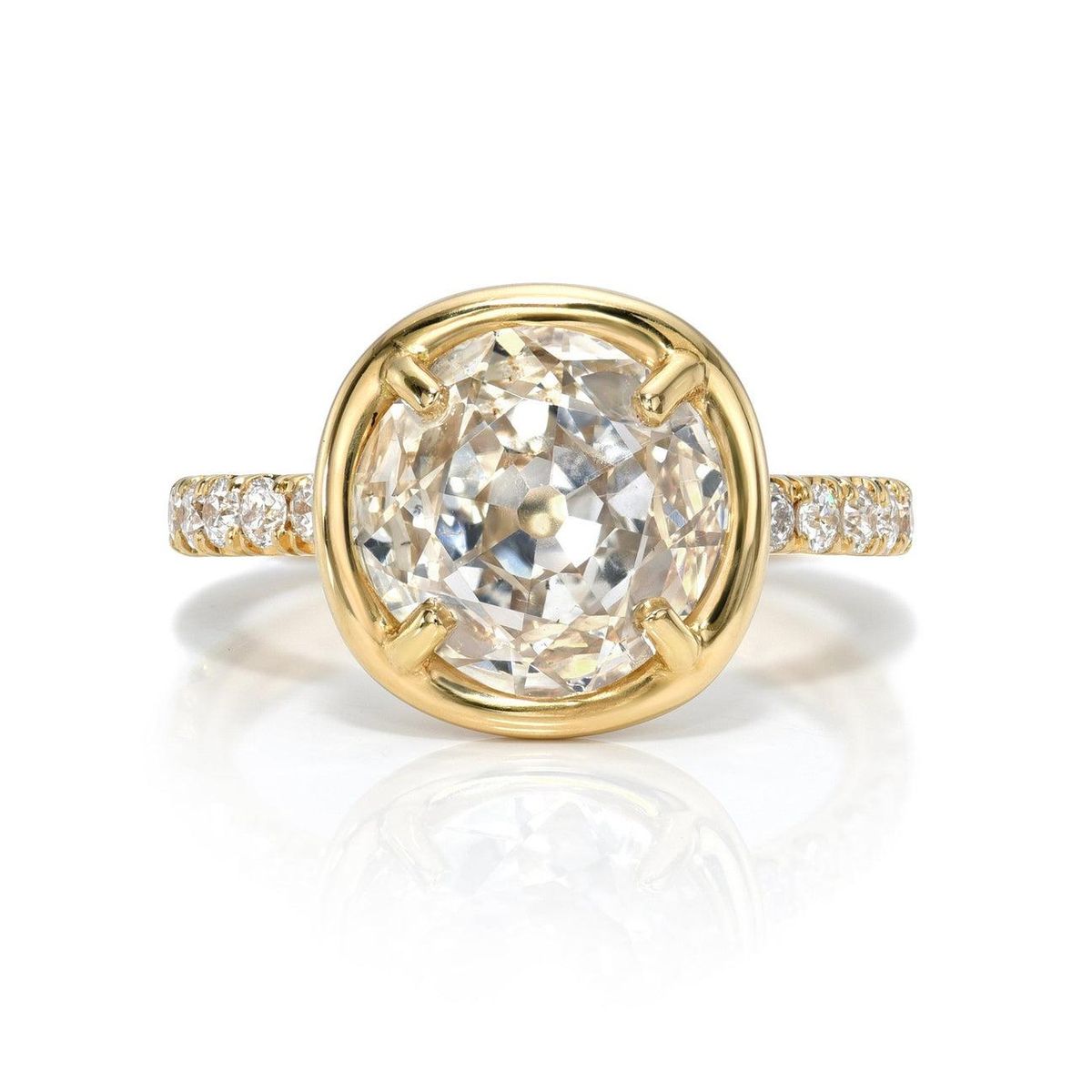 Ella Cushion Cut Diamond Engagement Ring