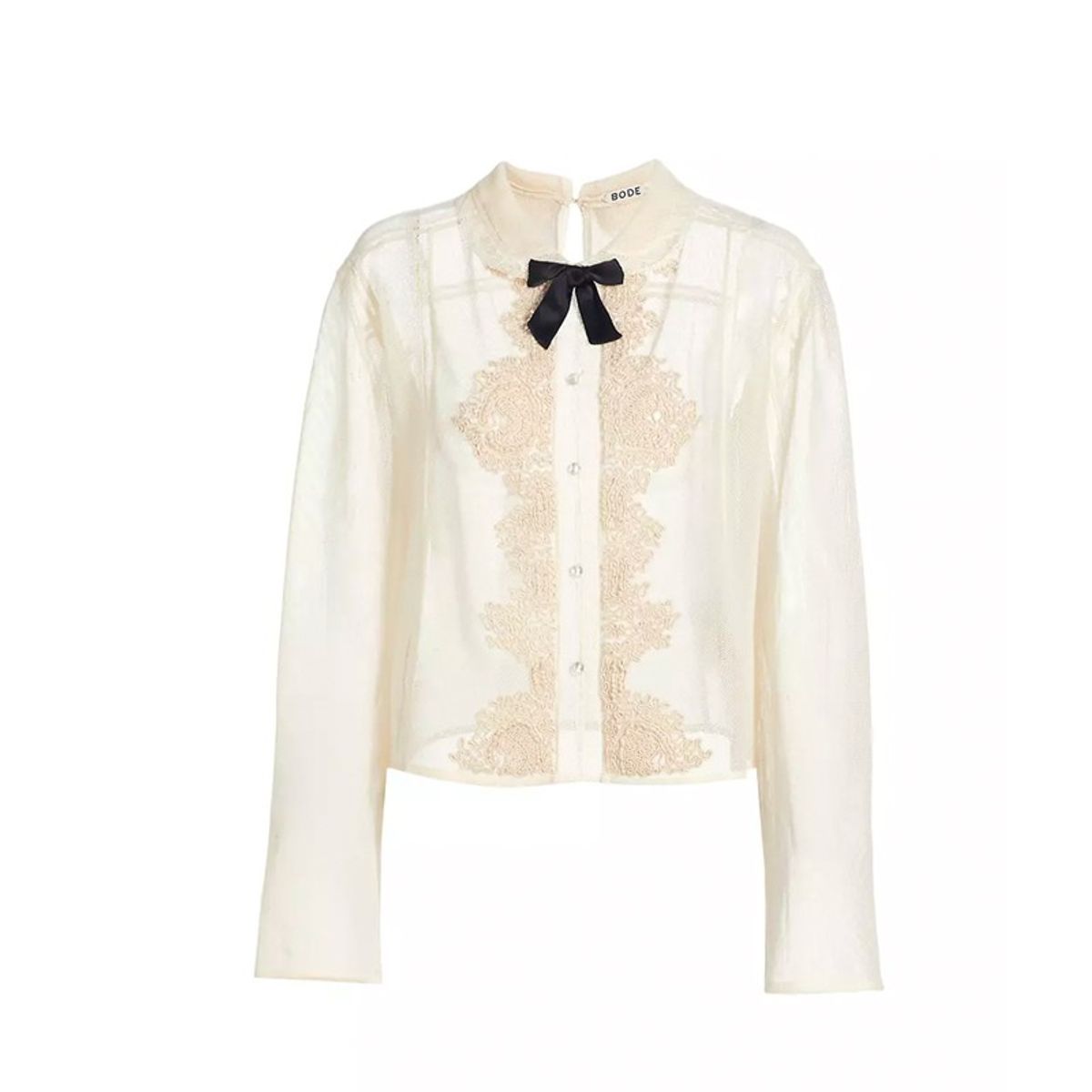 Eve Mesh Bow Blouse