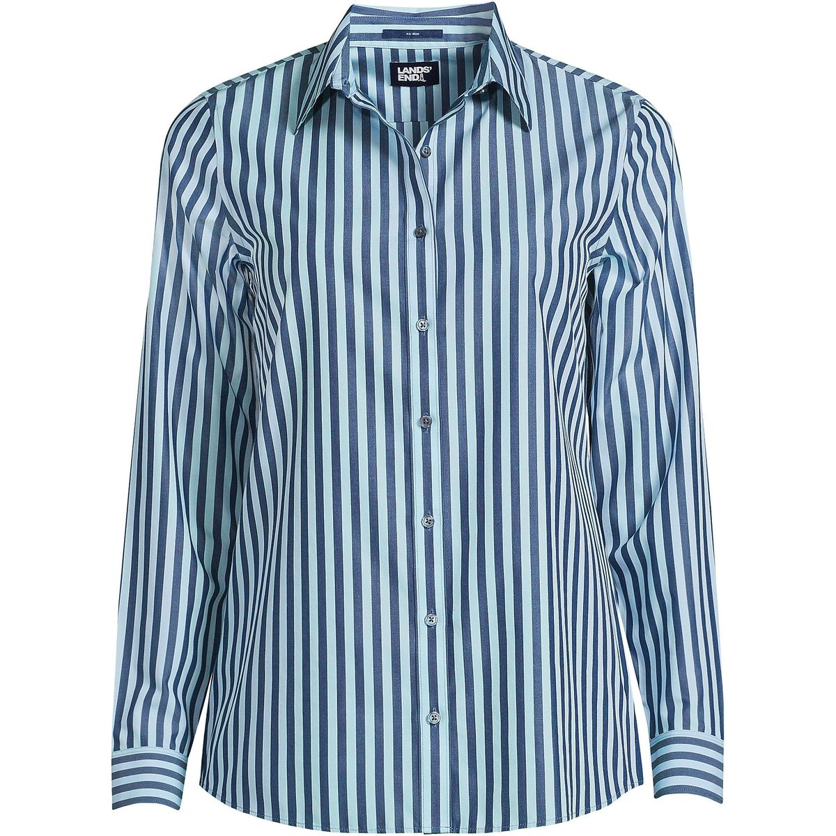 Women's Wrinkle Free No Iron Button Front Shirt