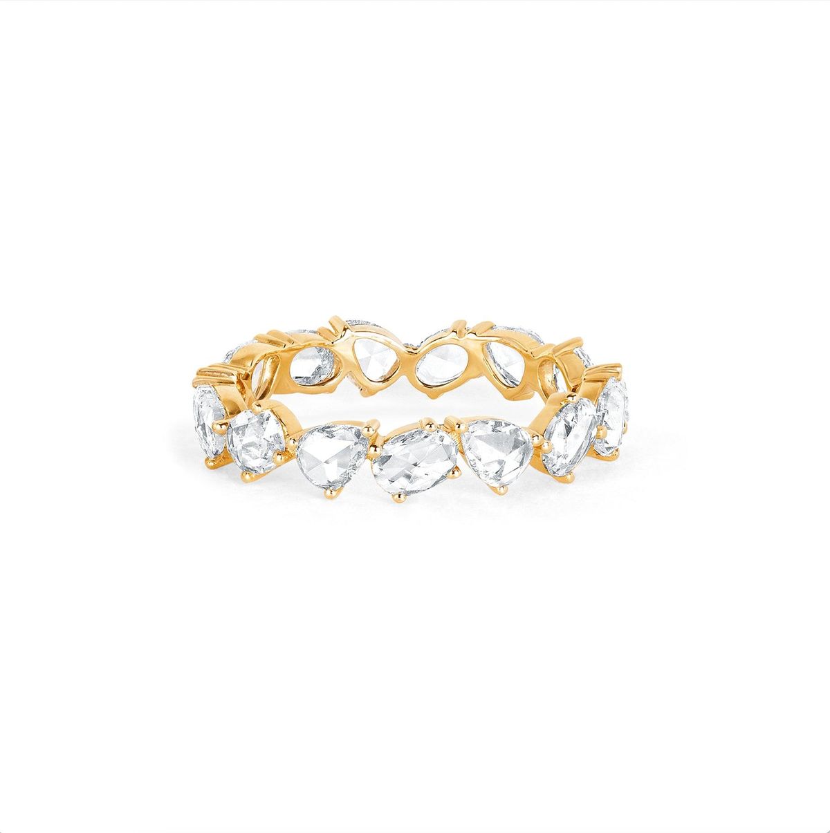 Eau de Rose Cut Multi Shape Diamond Band
