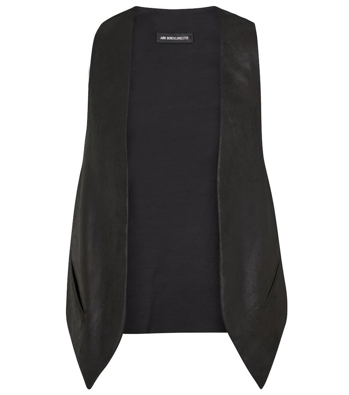 Julie Leather-Paneled Vest