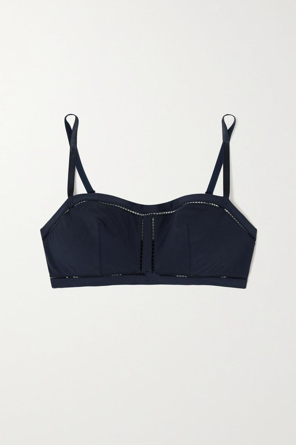 Pourquoi Cutout Stretch Cotton Jersey Soft Cup Bra Coveteur Inside