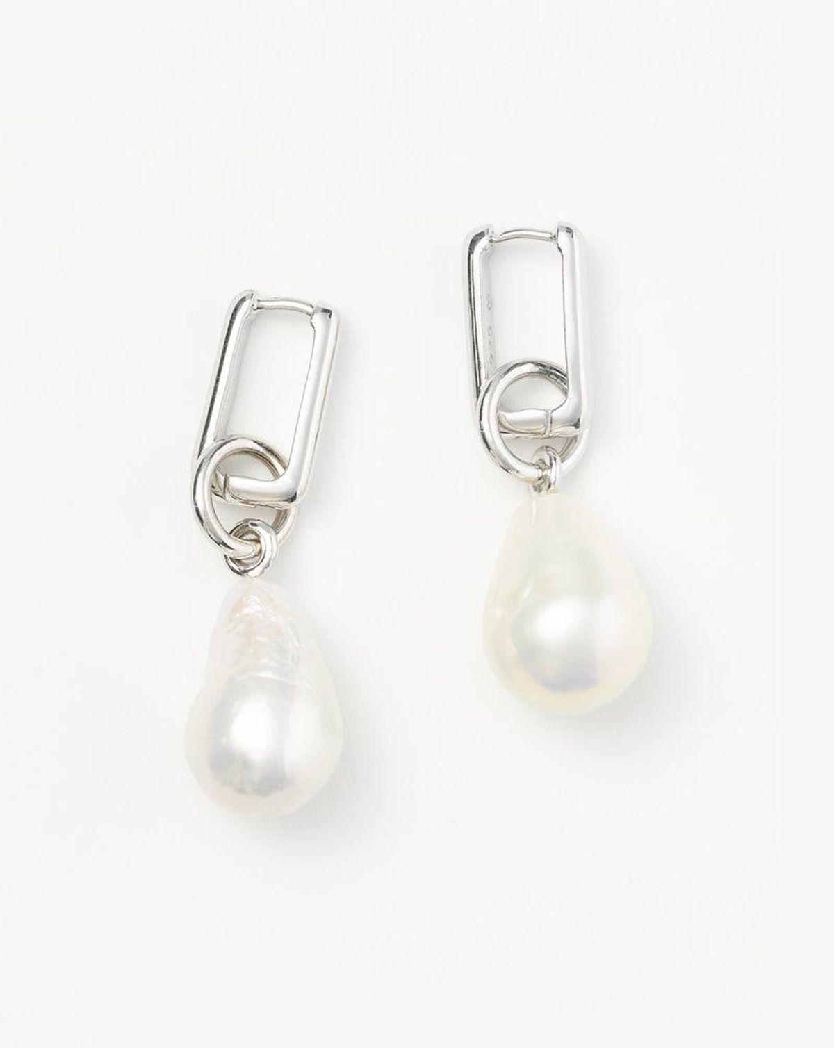 Baroque Pearl Ovate Earrings