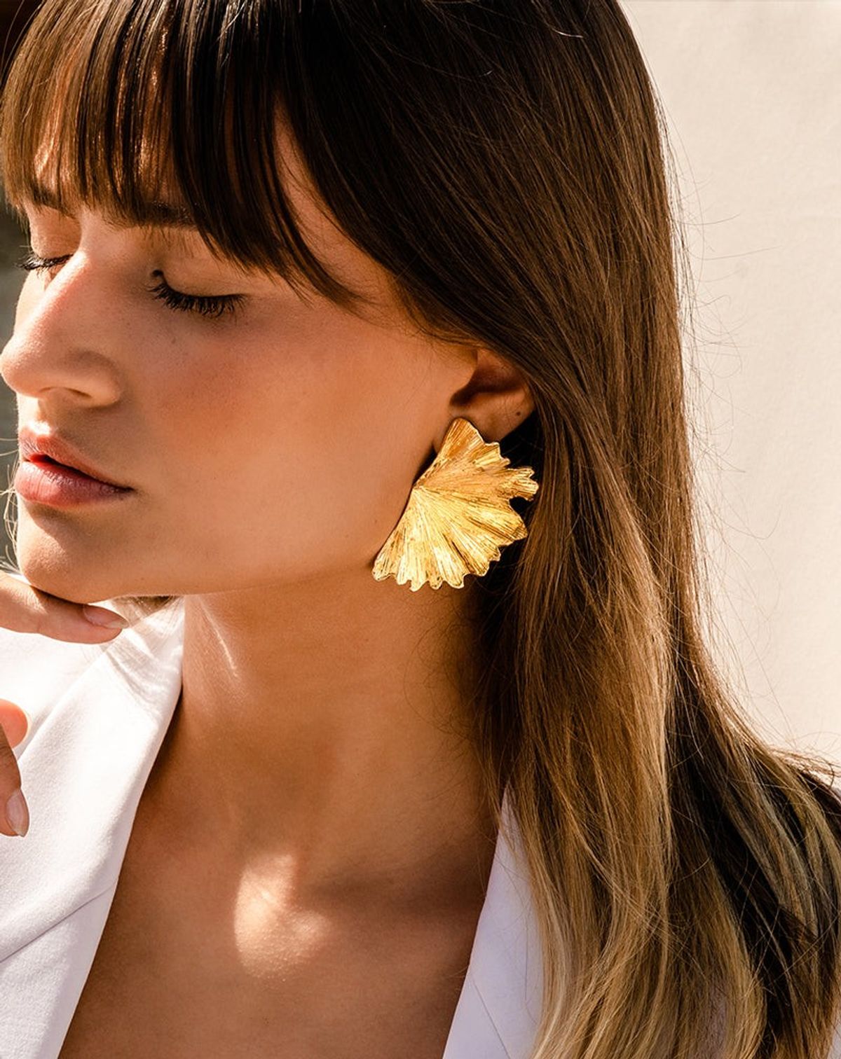 Ginkgo Leaf Earring