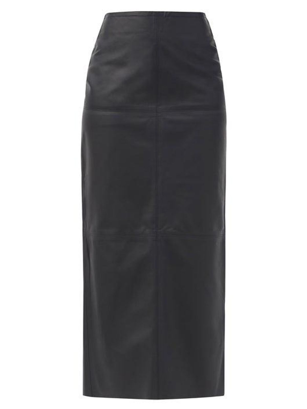 High-rise Leather Maxi Skirt