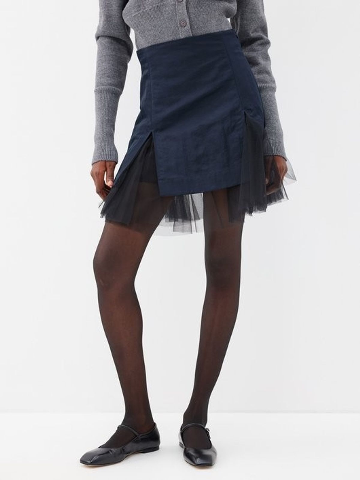 Max Tulle Satin Skirt