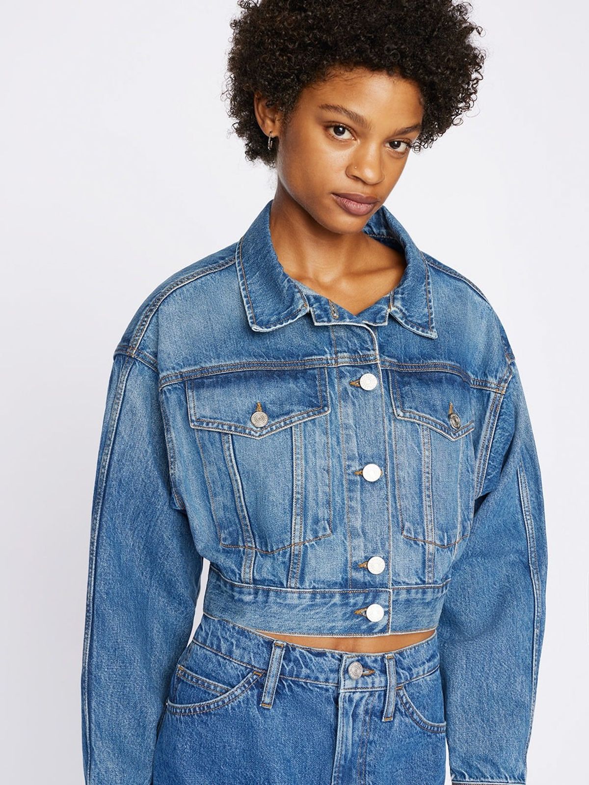 Cropped Oversized Jacket