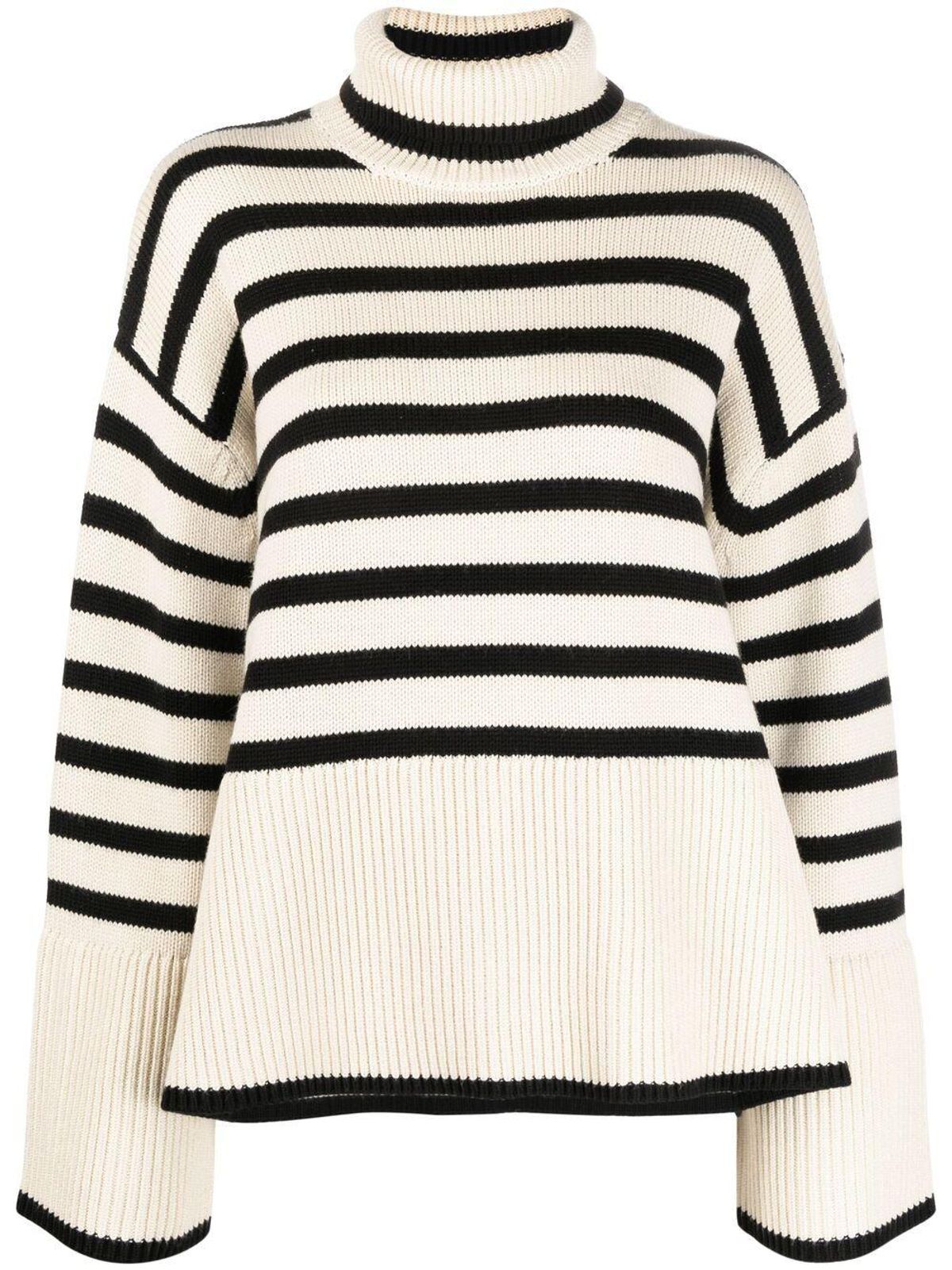 Striped Turtleneck Sweater