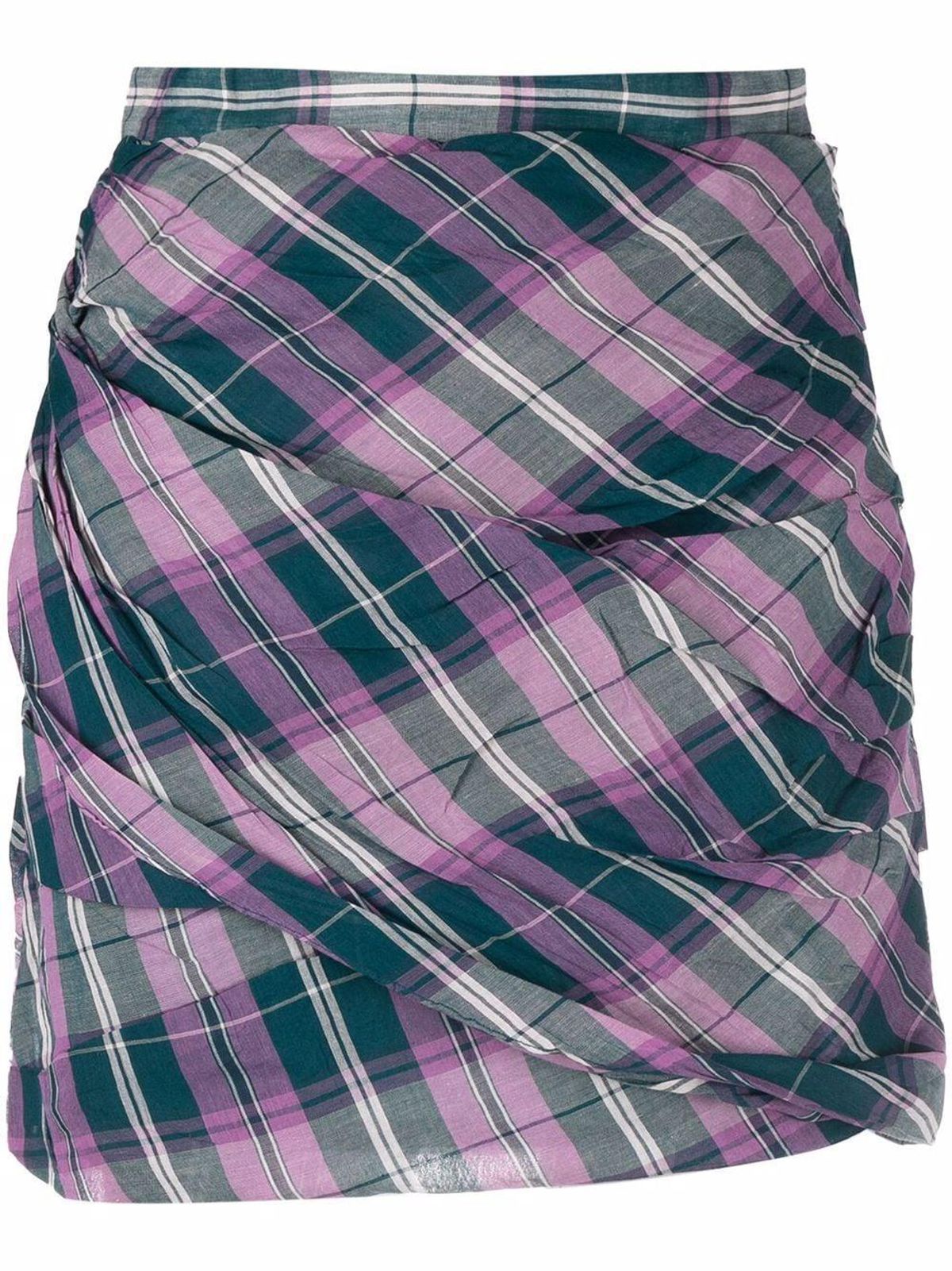 Plaid Check Print Skirt