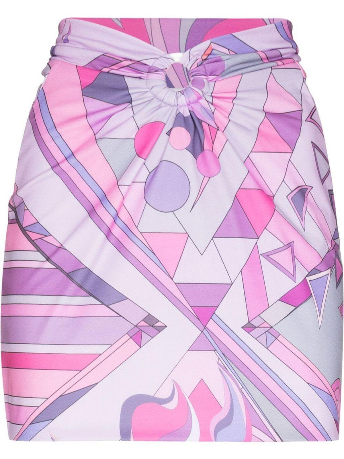 Graphic-Print Beach Skirt