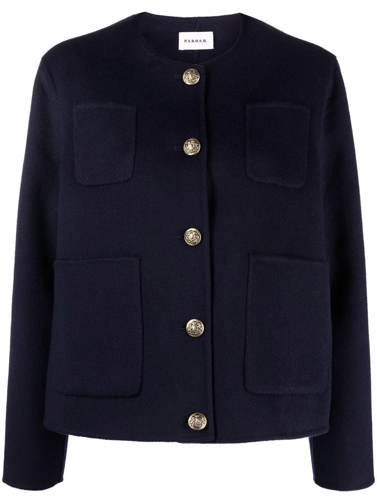 Buttoned-up Wool Jacket