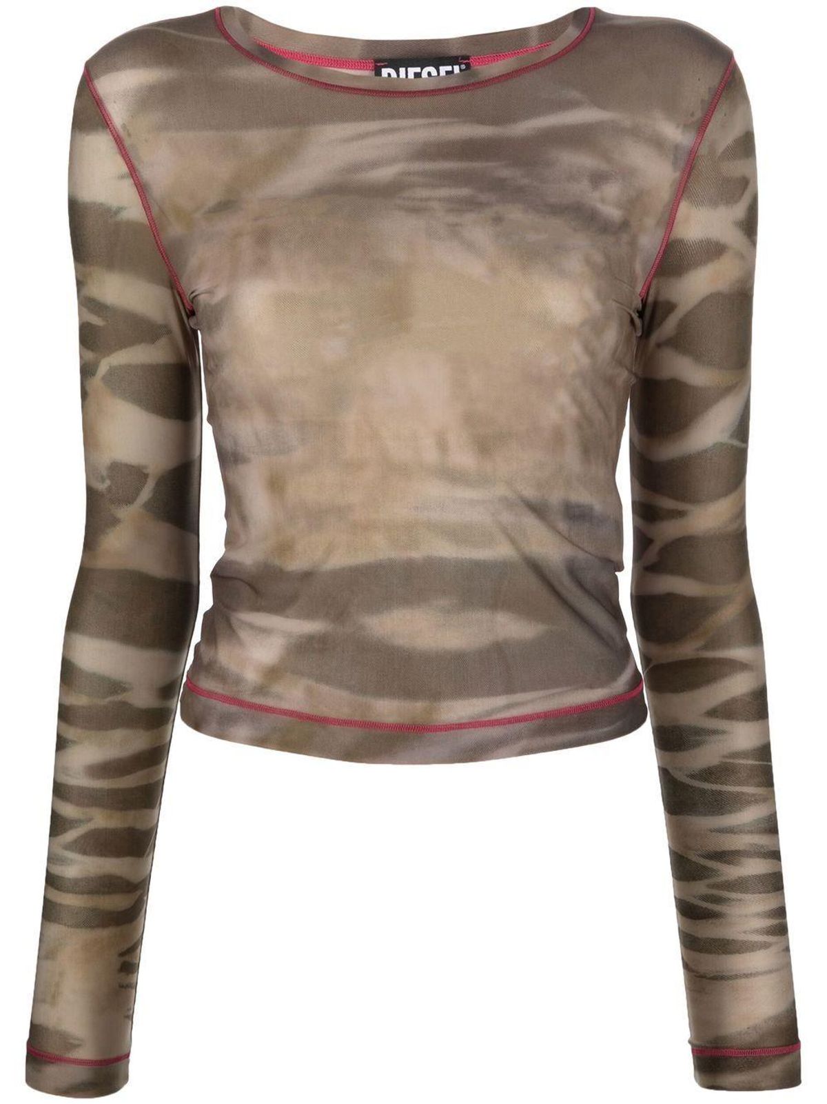 Tie-dye long-sleeve top