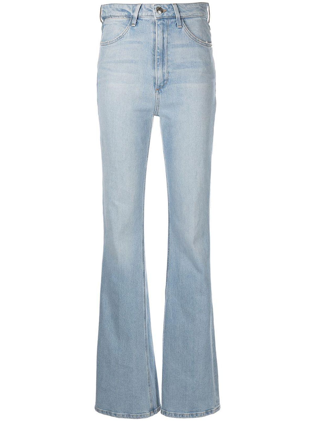 High-Waisted Flared Jeans