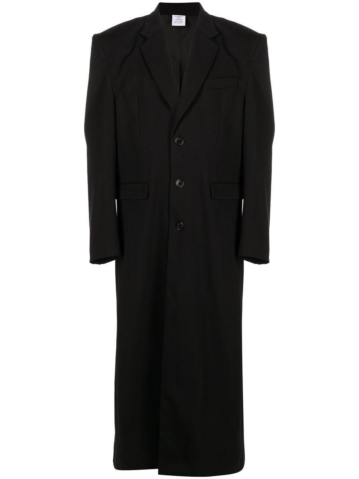 Oversized Single-Breasted Coat