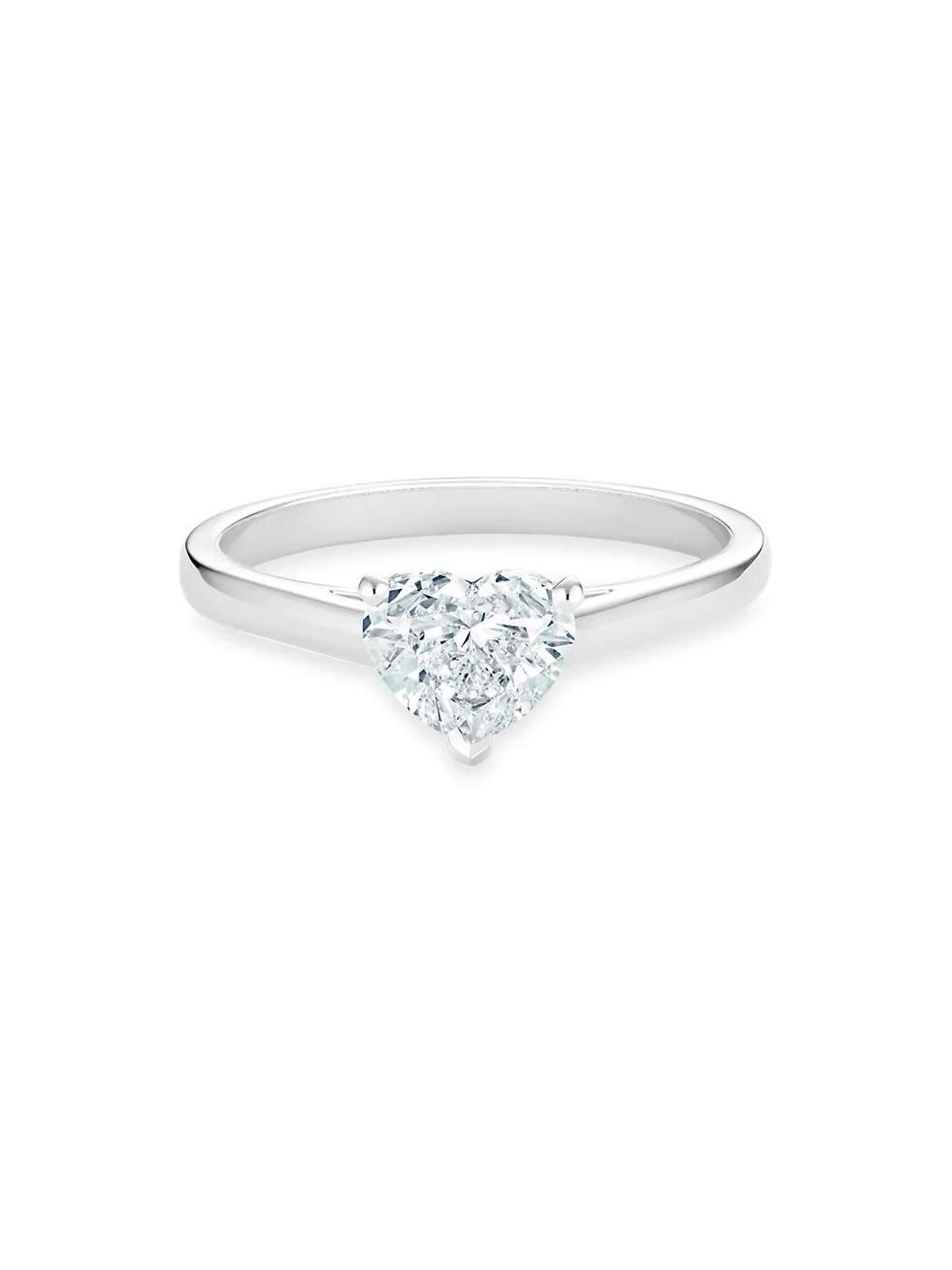 Platinum Diamond Heart Engagement Ring