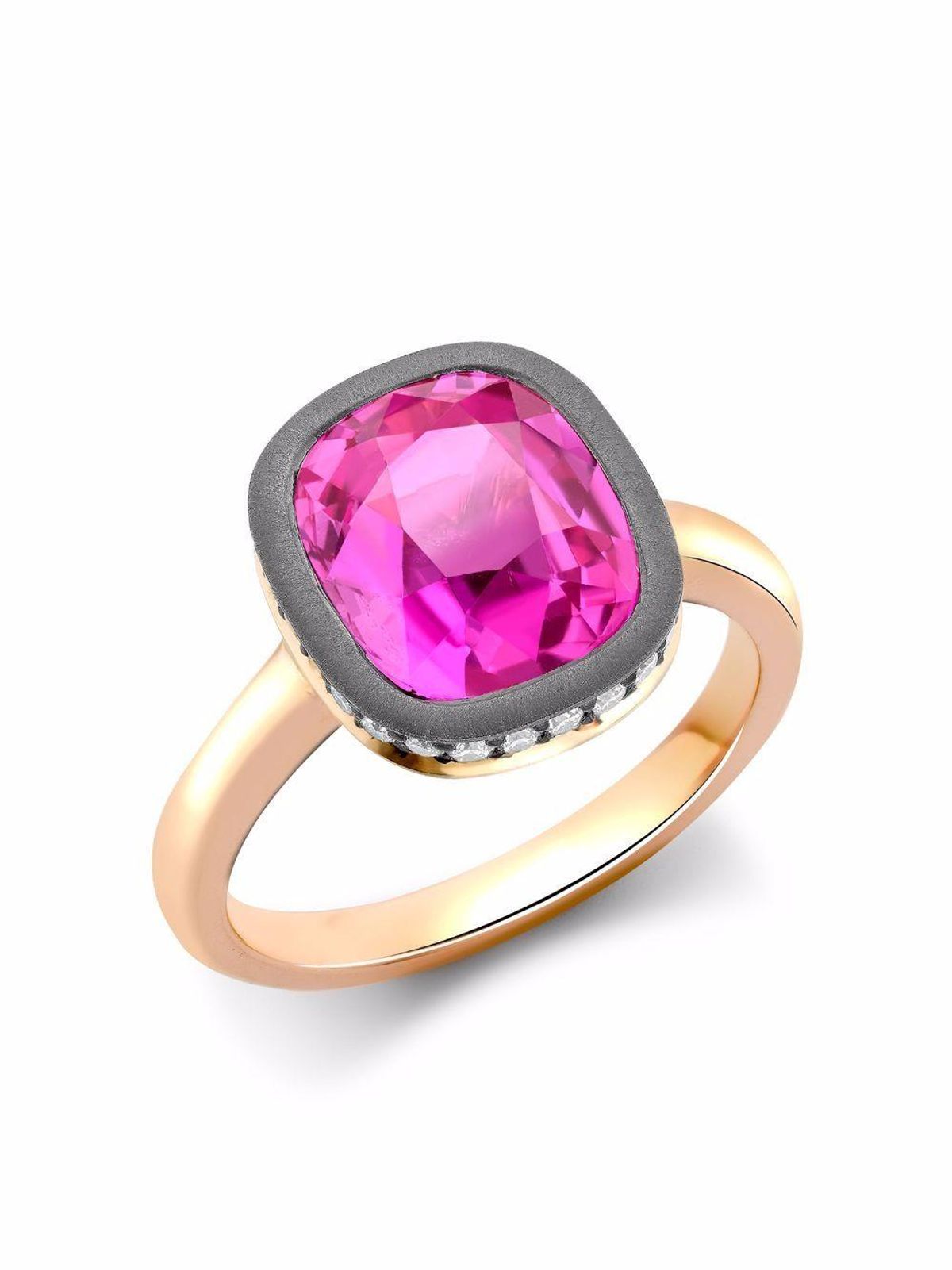 18kt Rose Gold Masterpiece Sapphire & Diamond Ring