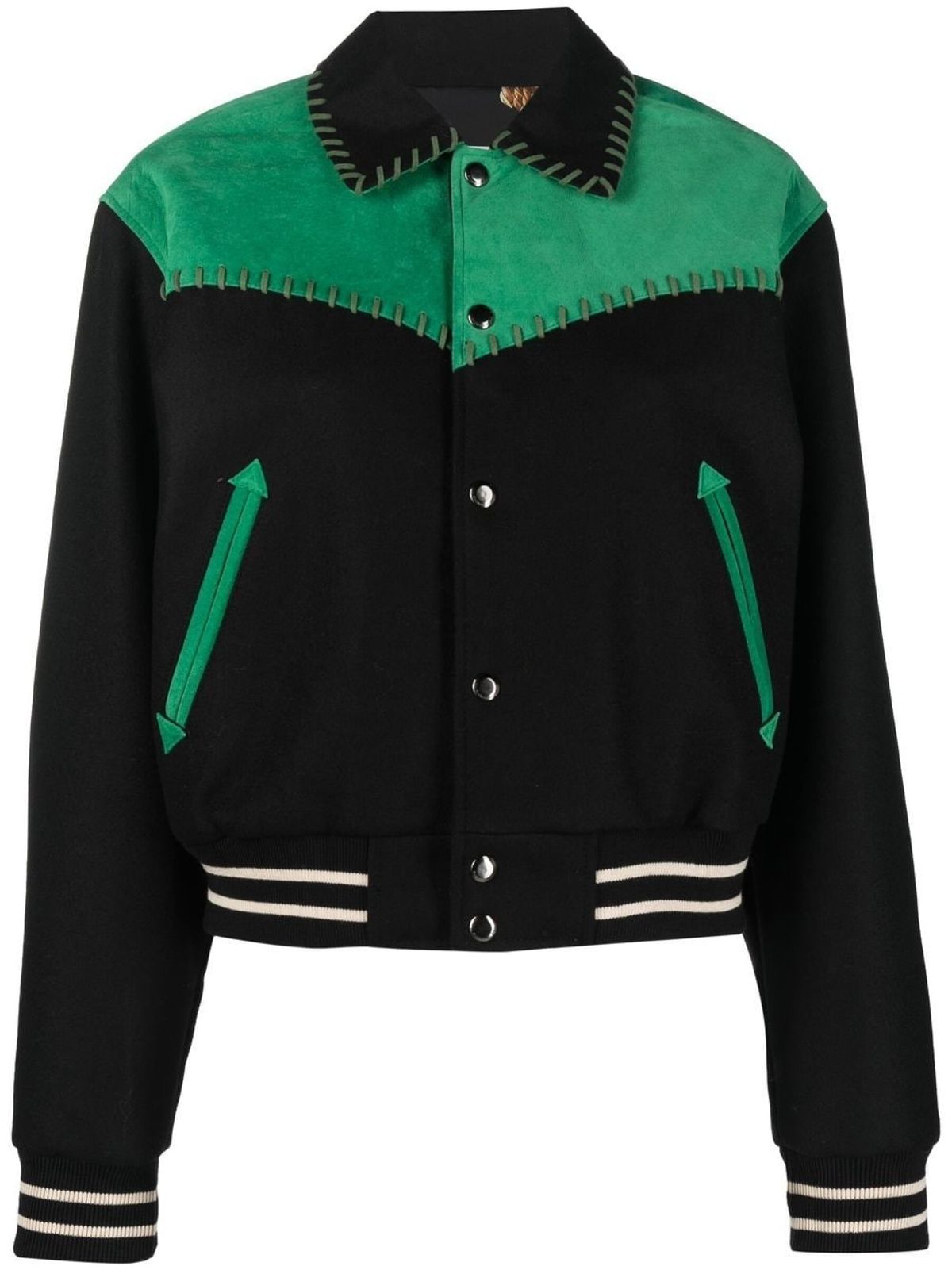 Margo Colour-block Varsity Jacket