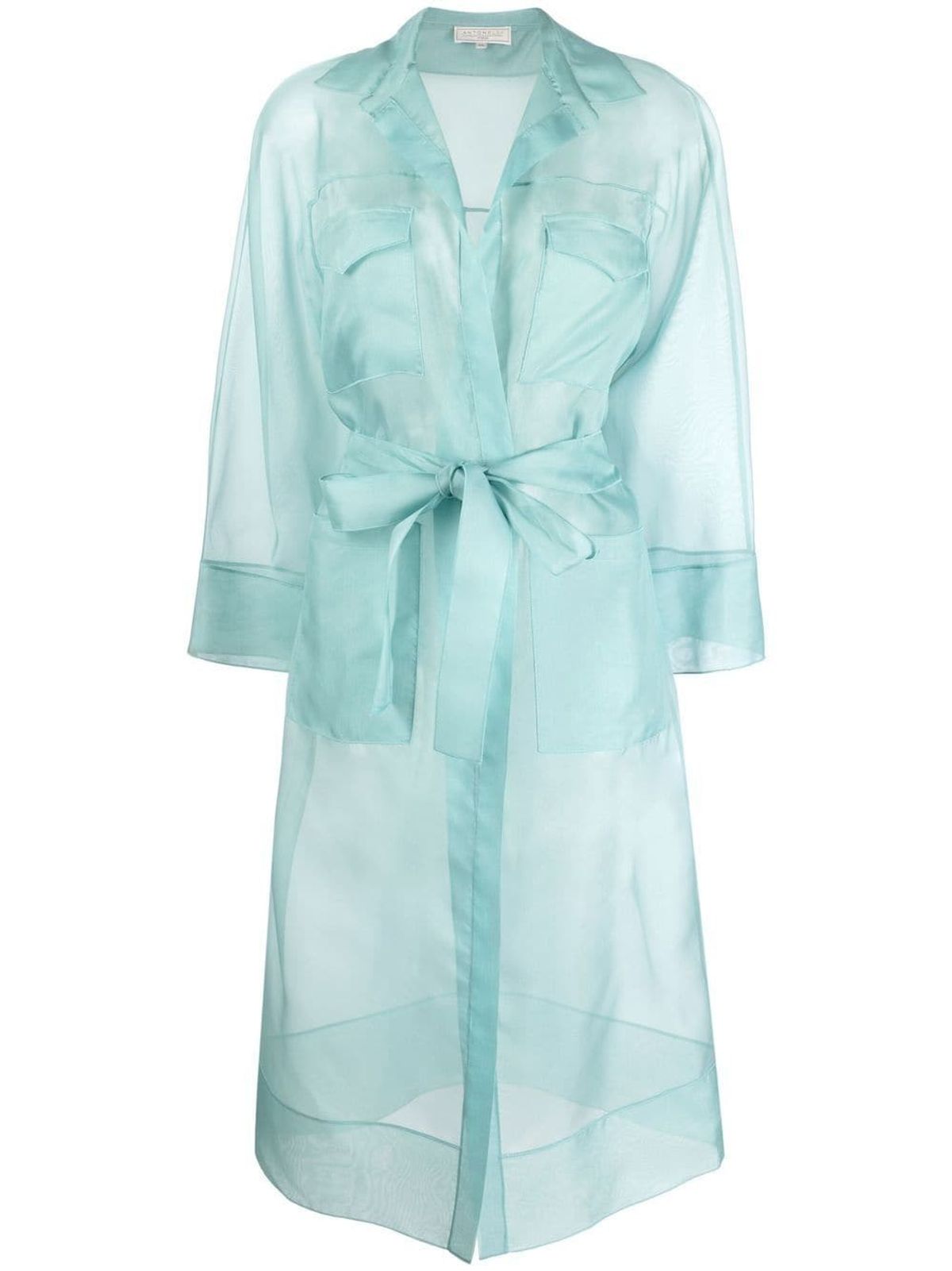 Sheer Belted-waist Jacket