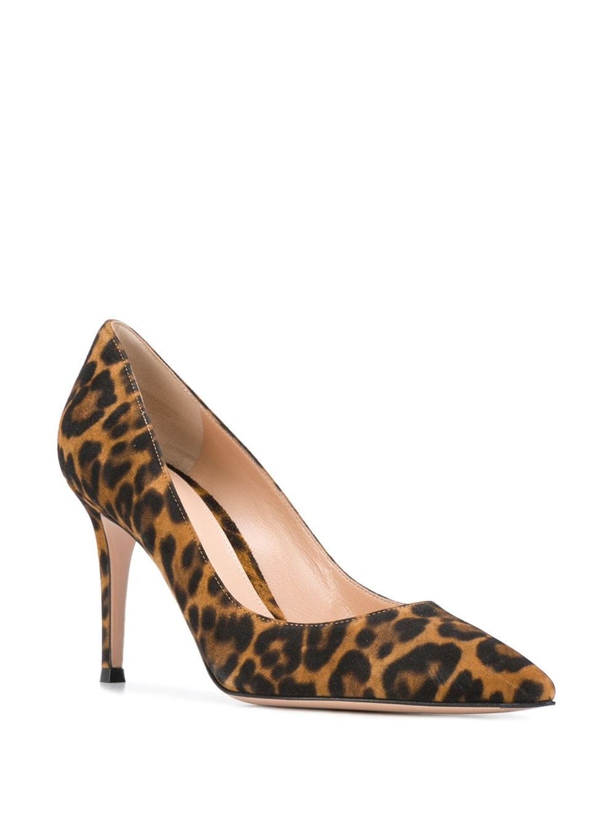 Gianvito 85mm Leopard-Print Pumps