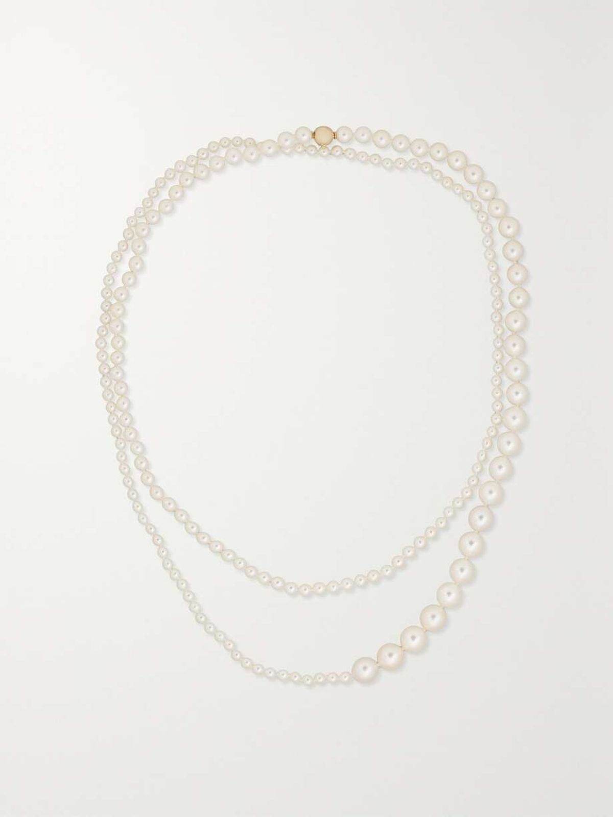 Grand Peggy 14-karat Gold Pearl Necklace