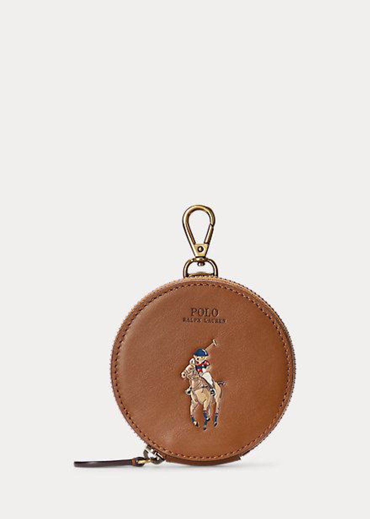 Polo Bear Leather Coin Pouch