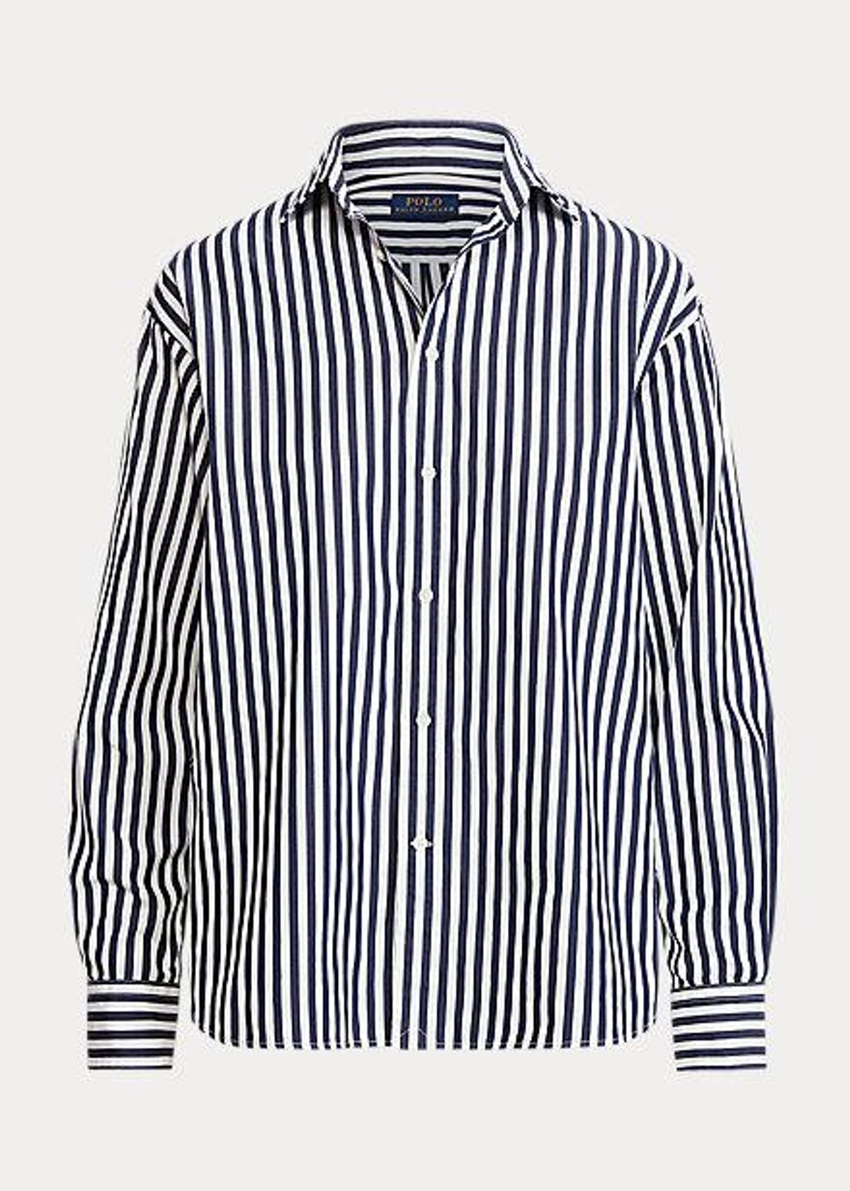 Relaxed Fit Striped Cotton Shirt