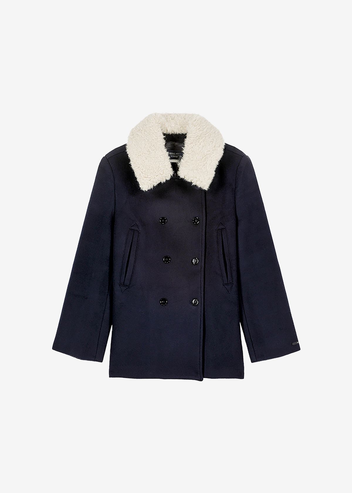 Kimmo Faux Fur Collar Peacoat