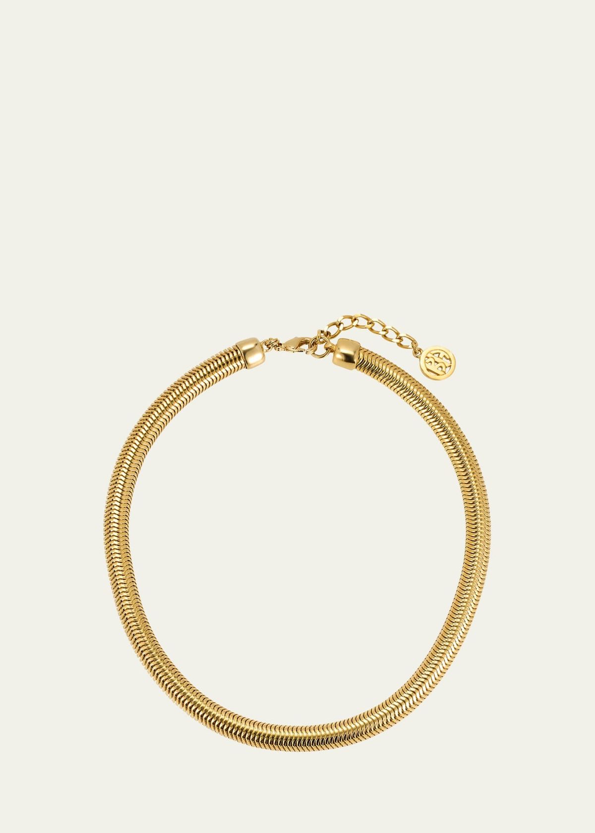 Gold Plated Snake Necklace