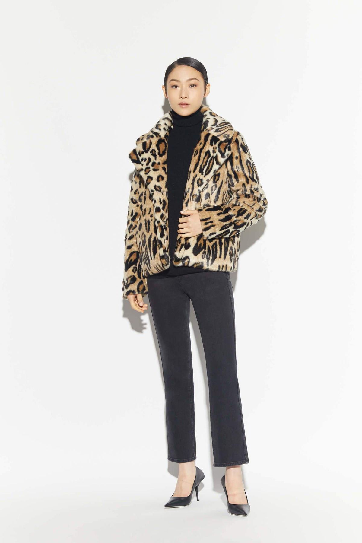 Gianna Leopard Oversized Coat