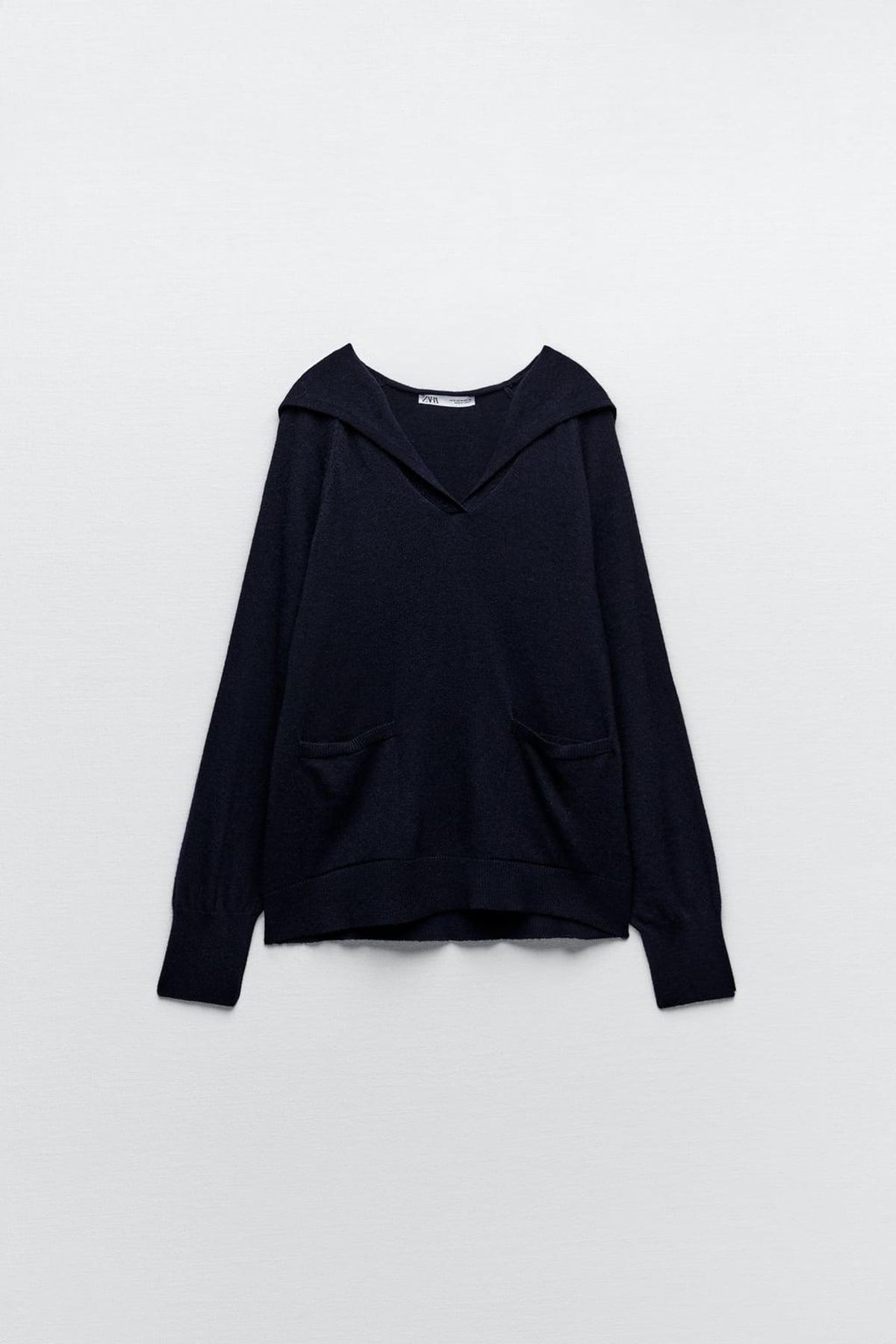 Sailor Collar Wool-blend Sweater