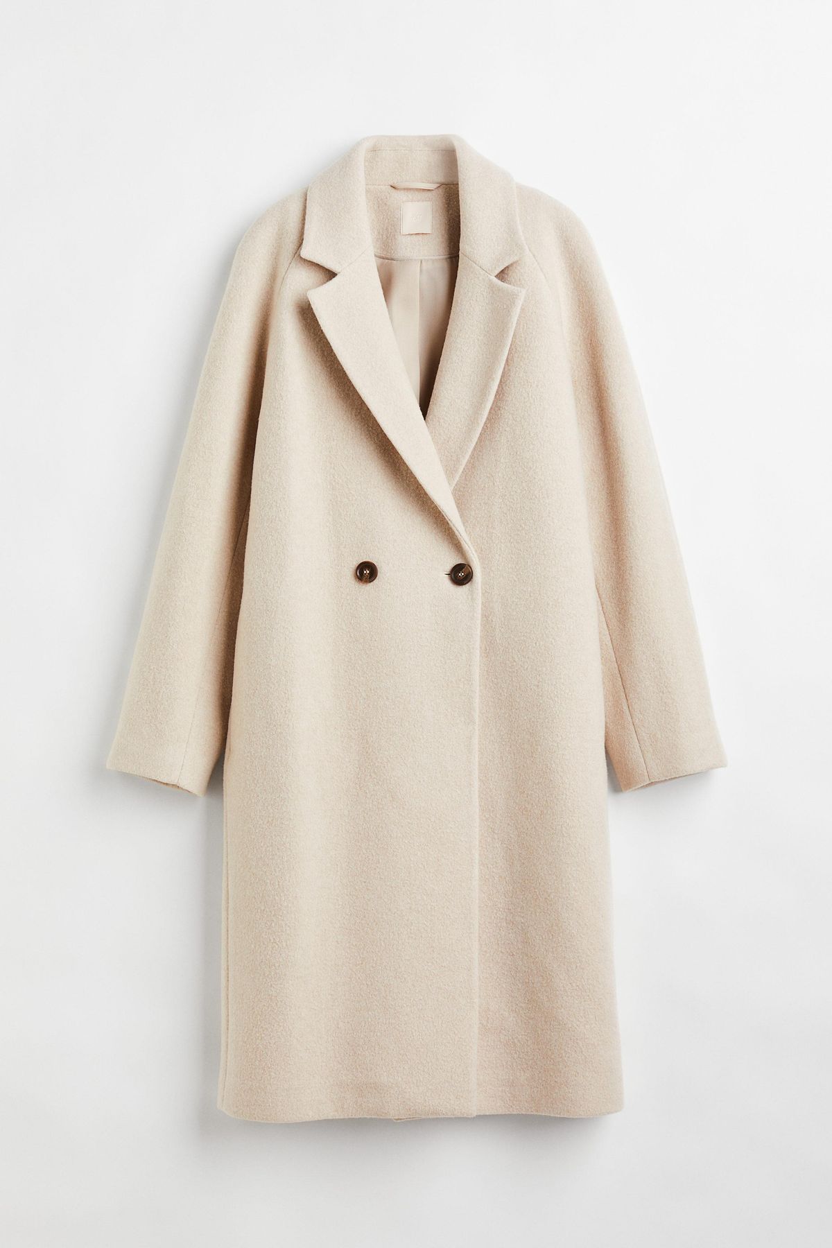 Double-breasted Wool-blend Coat