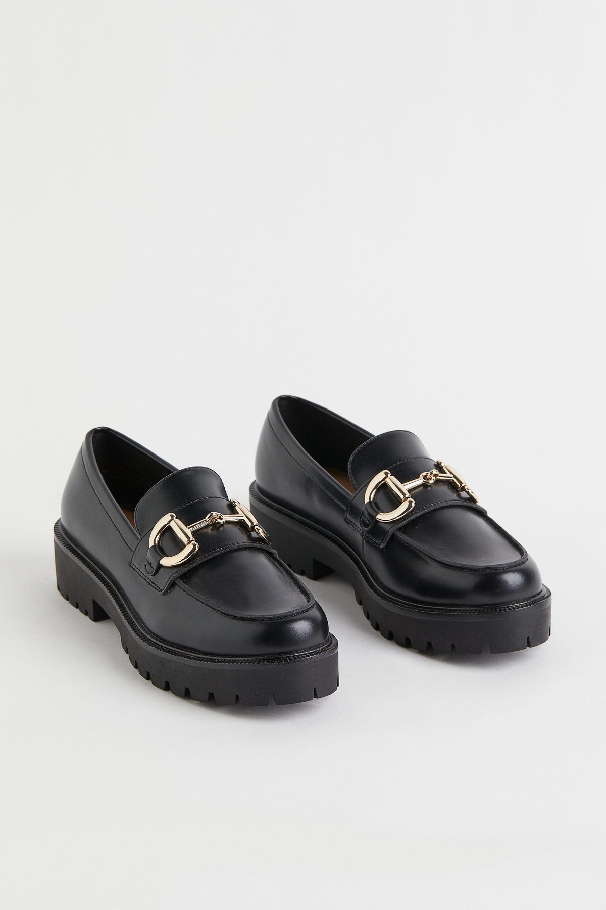Chunky Buckle-detail Loafers