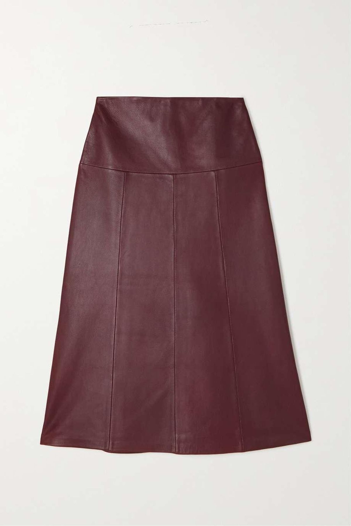 Tiana Leather Midi Skirt