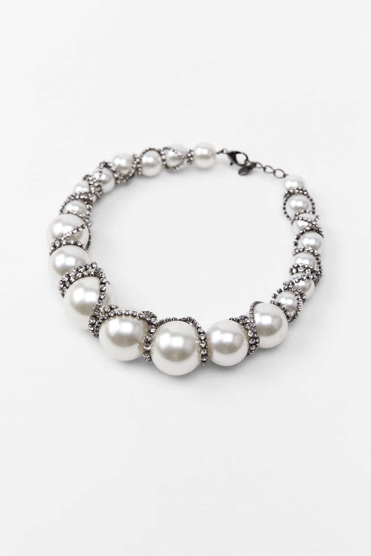Pearl Rhinestone Necklace