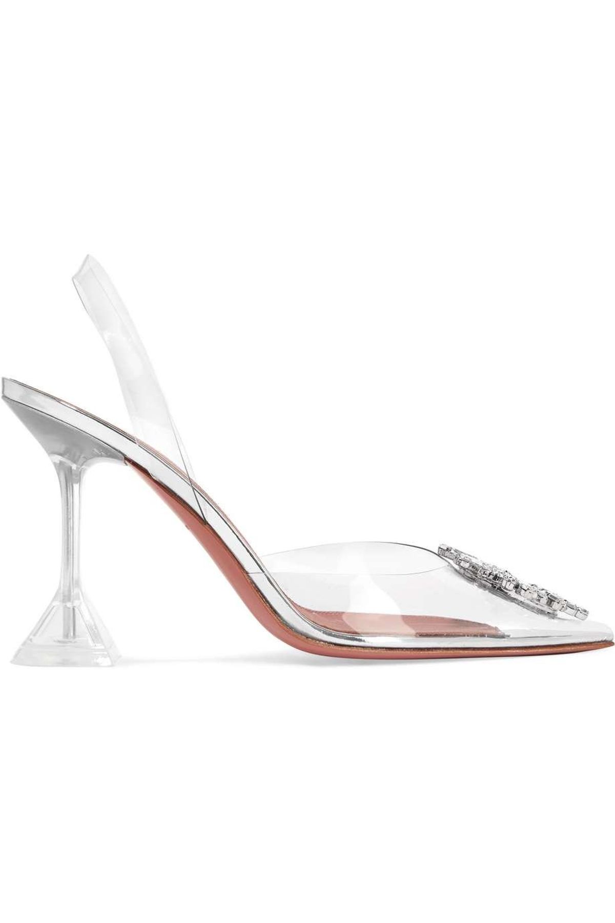 Begum 90mm 'Glass' Slingback Pumps