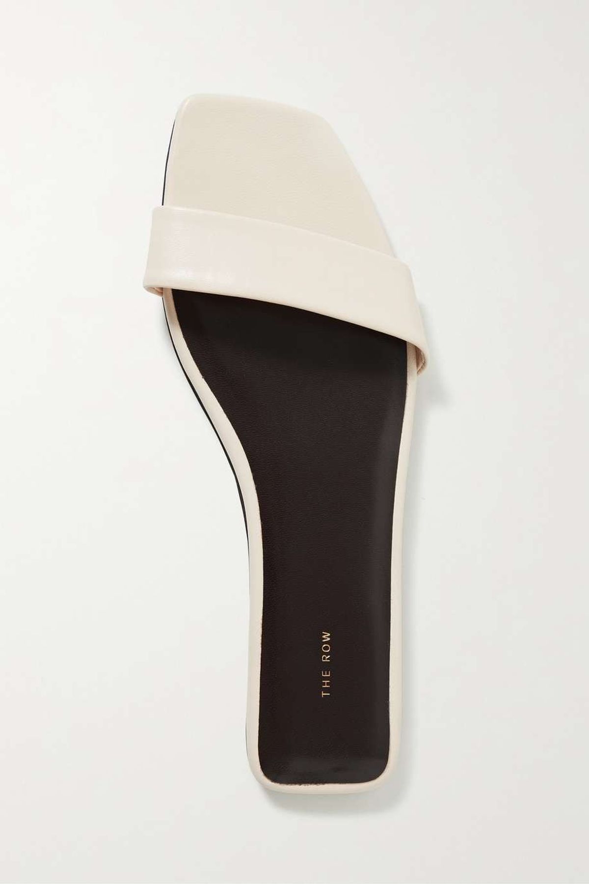 Chocolate Leather Slides