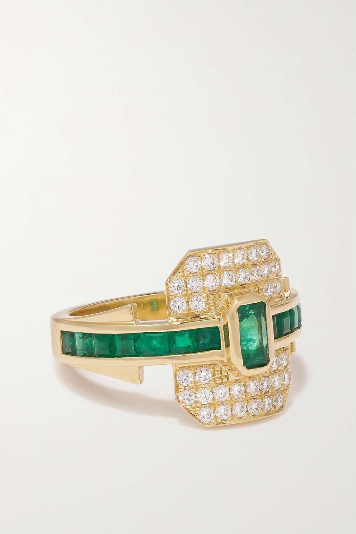 Emerald and Diamond Ring