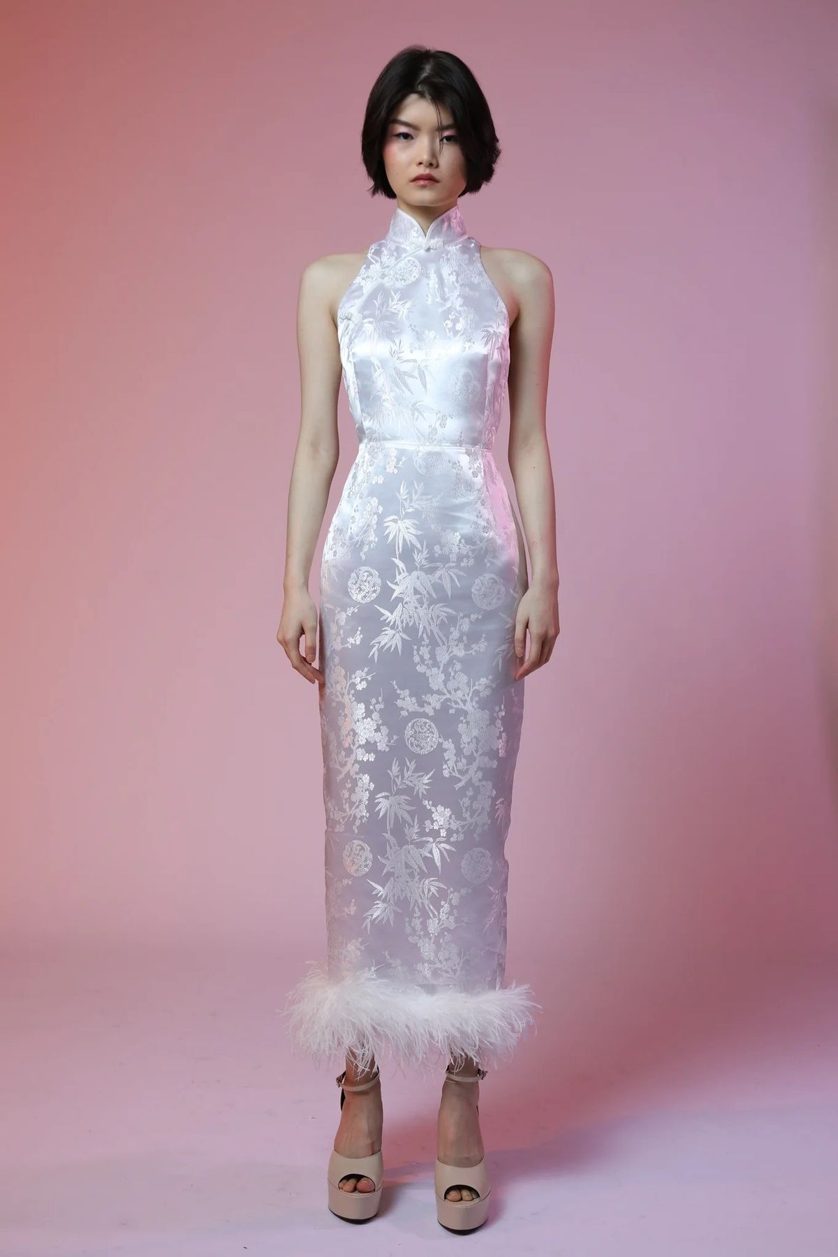 Jillian Chinese Jacquard Dress