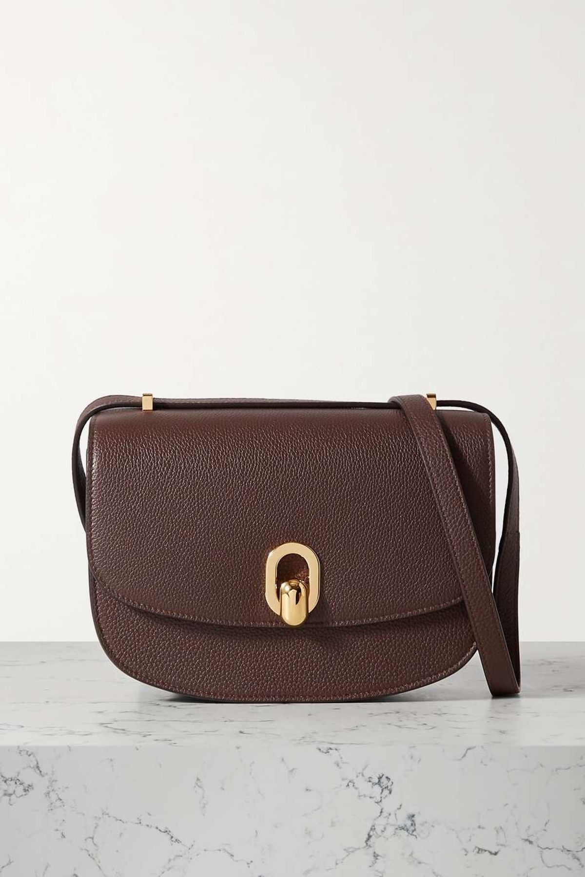 Tondo 22 Textured-leather Shoulder Bag