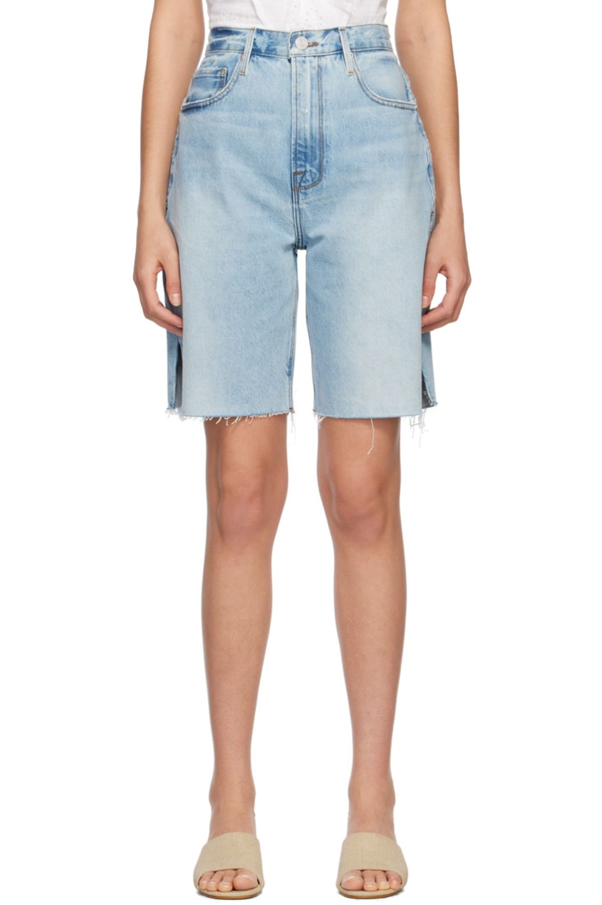 Blue Bermuda Denim Shorts