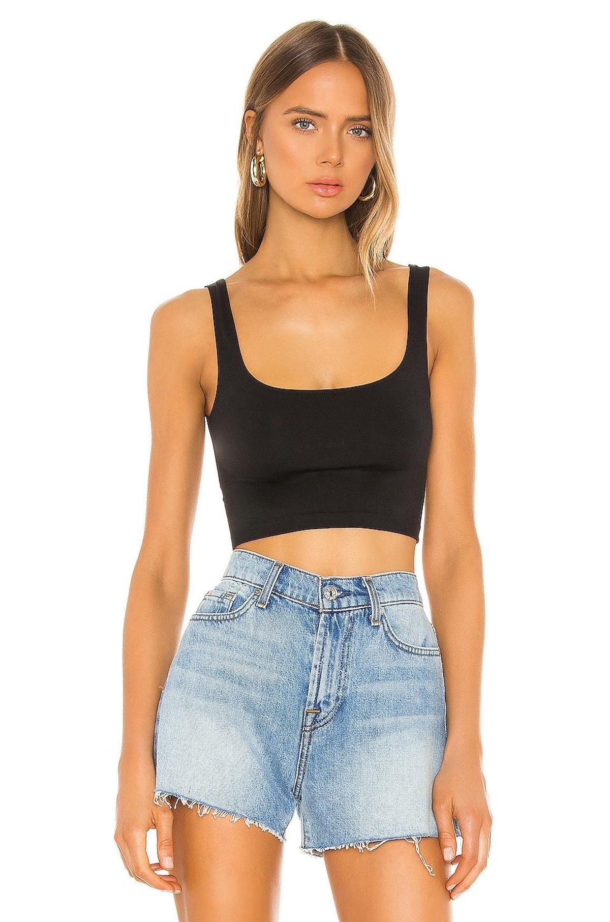 Scoop Neck Crop Top