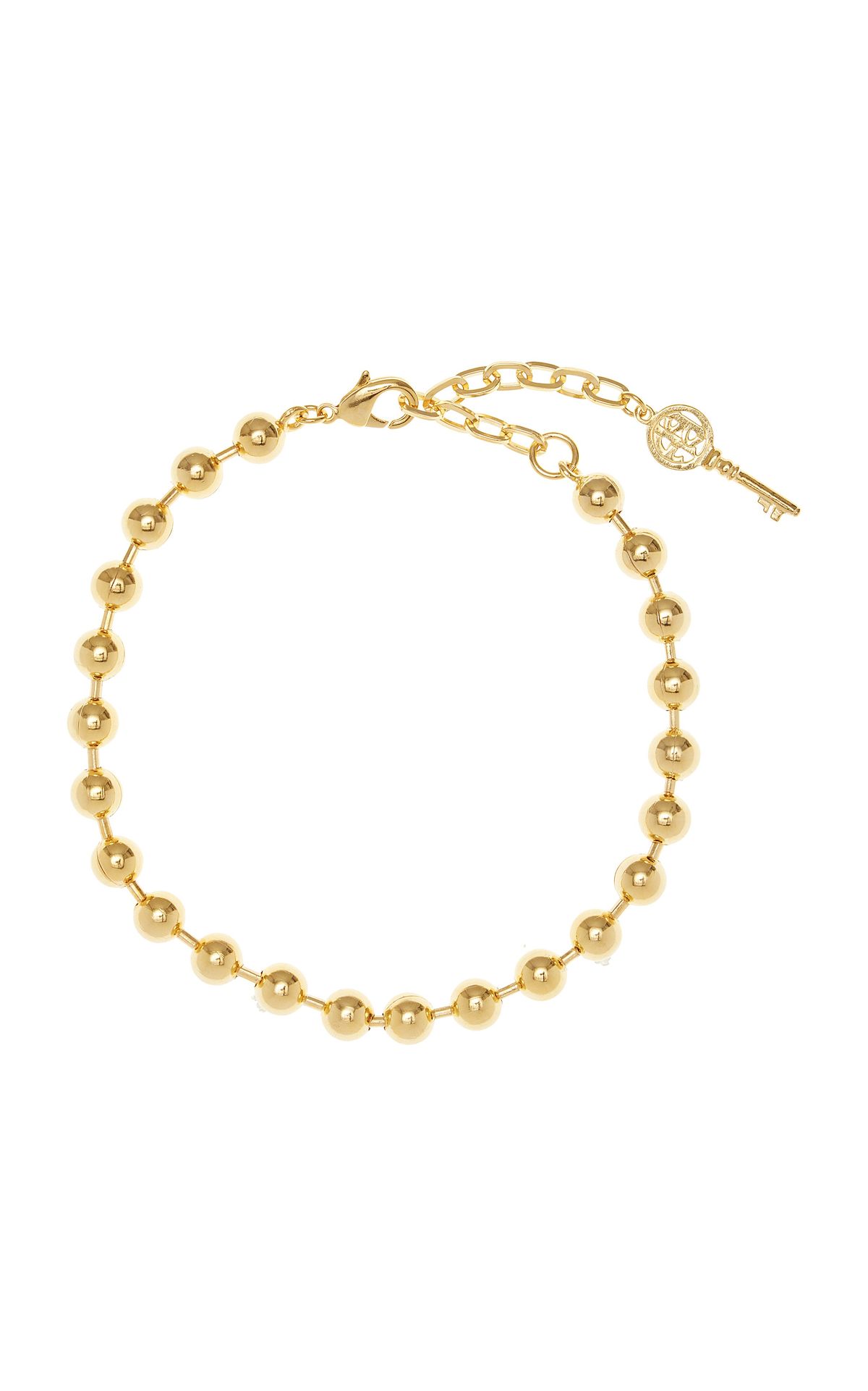 24k Gold-Plated Ball Chain Necklace