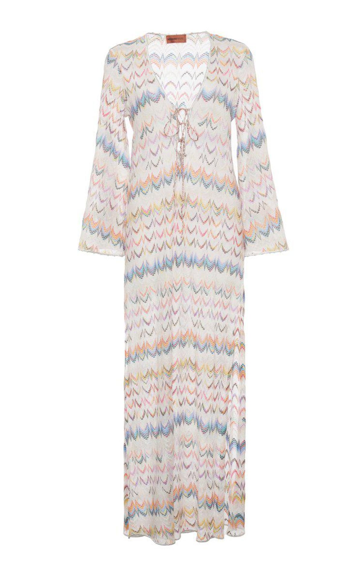 Crochet-Knit Cover Up Maxi Dress